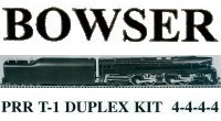 Bowser 4-4-4-4 T-1 Duplex Instructions