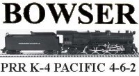 Bowser 4-6-2 K-4 Pacific Instructions