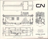 George Taylor Canadian National Truss Rod Wood Sheathed Caboose