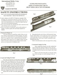 IHC Passenger Car Interior Instructions