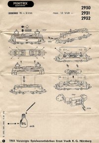 Mini Trix N Scale Trolley Diagram 