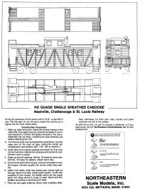 Northeastern HC-2 NC&StL Caboose, H-10 N-K-P Caboose