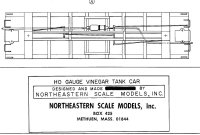 Northeastern Vinegar Tank Car