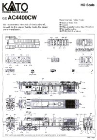 Kato GE AC4400CW Instructions